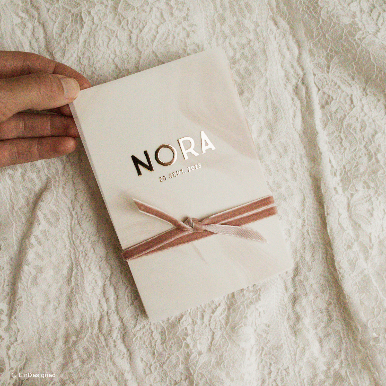 Voorkaart transparant meisje  Nora
